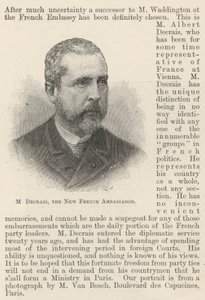 M Decrais, den nye franske ambassadøren (gravering) av English School
