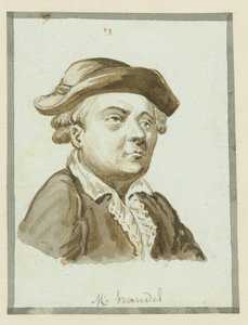 M. Handel, midten av 1800-tallet (blekk på papir) av English School