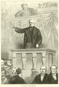 M Thiers i Tribune, 1871 av English School