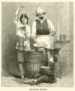 Macaroni essen von English School