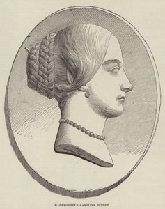 Mademoiselle Caroline Duprez (gravering) av English School