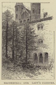 Magdeburg, Vår Frues kloster (gravering) av English School