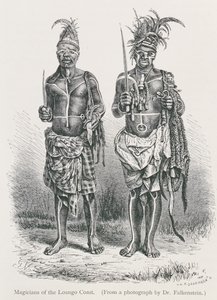 Magicians of the Loango Coast, gravert fra et fotografi av Dr. Falkenstein, fra 