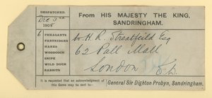 Postschein für sechs Fasane