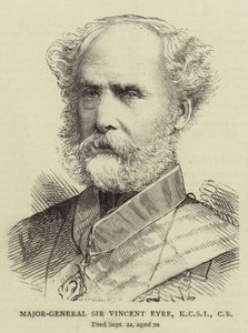 Generalmajor Sir Vincent Eyre, KCSI, CB (gravering) av English School