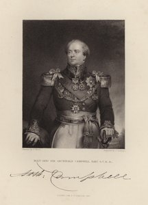 Generalmajor Sir Archibald Campbell av English School