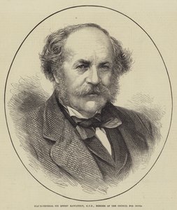 Generalmajor Sir Henry Rawlinson, KCB, medlem av rådet for India (gravering) av English School