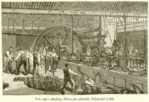 Lage ledninger for Atlantic Telegraph Cable av English School