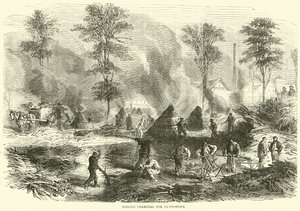 Lage kull til krutt, oktober 1870 av English School