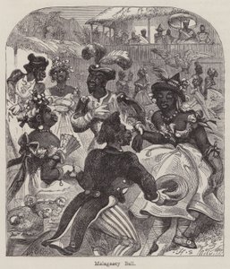 Malagasey Ball (gravering) av English School