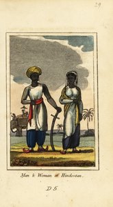 Mann und Frau aus Hindostan oder Hindustan