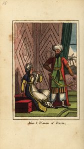 Mann og kvinne fra Persia av English School