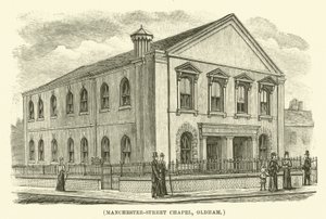 Manchester-Street Chapel, Oldham (gravering) av English School
