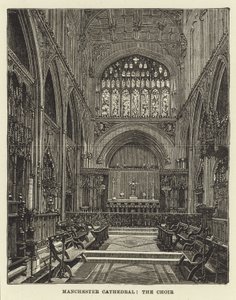 Manchester Cathedral, koret av English School