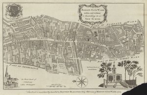 Kart over Bishopsgate Ward, London