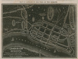 Kart over London i romernes tid