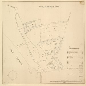 Kart over Strawberry Hill, London