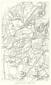 Kart over Fens som drenert i 1830 (gravering) av English School