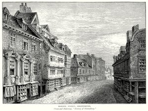 Mardol Street, Shrewsbury (gravering) av English School