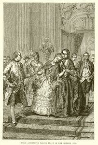 Marie Antoinette tar avskjed med moren av English School