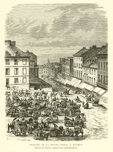 Market of the Upper Town, Quebec City, Canada av English School