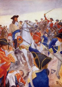 Marlborough i fare (fargelitografi) av English School