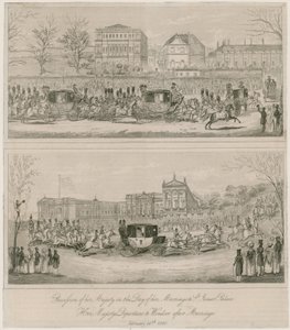 Heirat von Königin Victoria und Prinz Albert, 10. Februar 1840 von English School