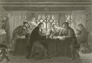 Martin Luther leser Bibelen av English School
