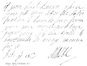 Mary, (kone til William III) av English School