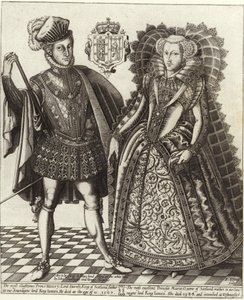 Mary, Queen of Scots, og Henry Stuart, Lord Darnley av English School