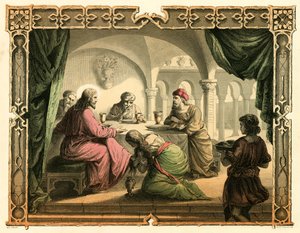 Maria salver Jesu føtter av English School