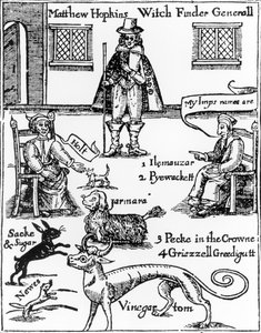 Matthew Hopkins, Witchfinder-generalen (d.1647) av English School