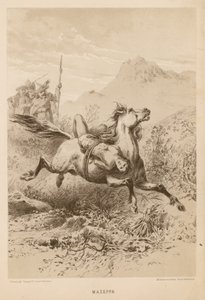 Mazeppa, basert på diktet av Lord Byron av English School