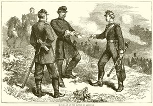 McClellan i slaget ved Antietam av English School