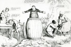 McLeans Monthly Sheet of Caricatures, or the Looking Glass, utgitt av Thomas McLean, trykt av Robert Seymour, 1832 av English School