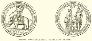 Medalje til minne om slaget ved Plassey