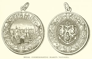 Medalje til minne om Blakes seire av English School