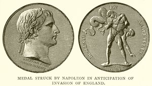 Medalje slått av Napoleon i påvente av invasjonen av England av English School