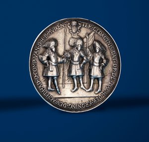 Medalje til minne om William og Marys kroningsfestligheter i Amsterdam, 1869 (sølv) (revers av 419671)