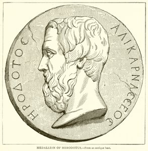 Medaljong av Herodot av English School