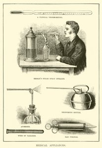 Medisinske apparater (gravering) av English School
