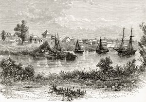 Melbourne, 1840, fra 