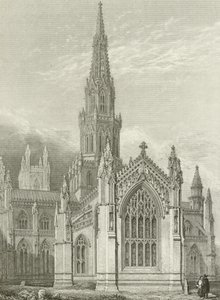 Melrose Abbey, restaurert av English School