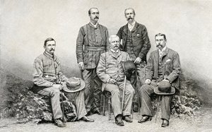 Medlemmer av Sir Henry Morton Stanleys Emin Pasha Relief Expedition, 1890 (tregravering)