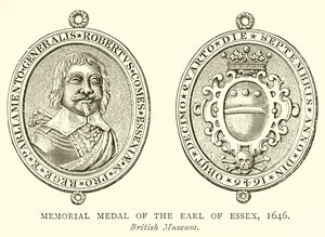 Minnemedalje for jarlen av Essex, 1646 av English School