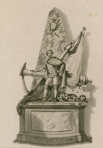 Minnesmerke over Admiral Holmes, Westminster Abbey, London av English School