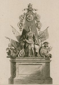 Minnesmerke for Lord Ligonier, Westminster Abbey, London av English School