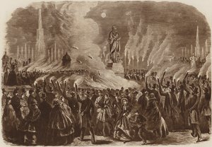 Mendelssohn-festivalen, fakkeltoget, 1860 av English School