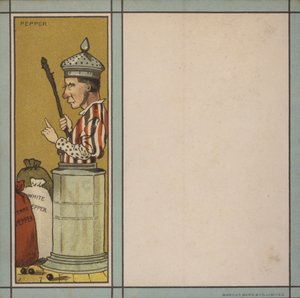Menyillustrasjon: Pepper (farge litho) av English School