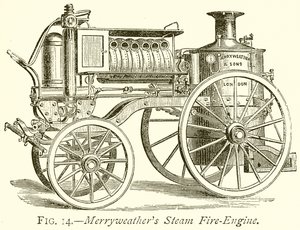 Merryweathers Steam Fire-Engine av English School
